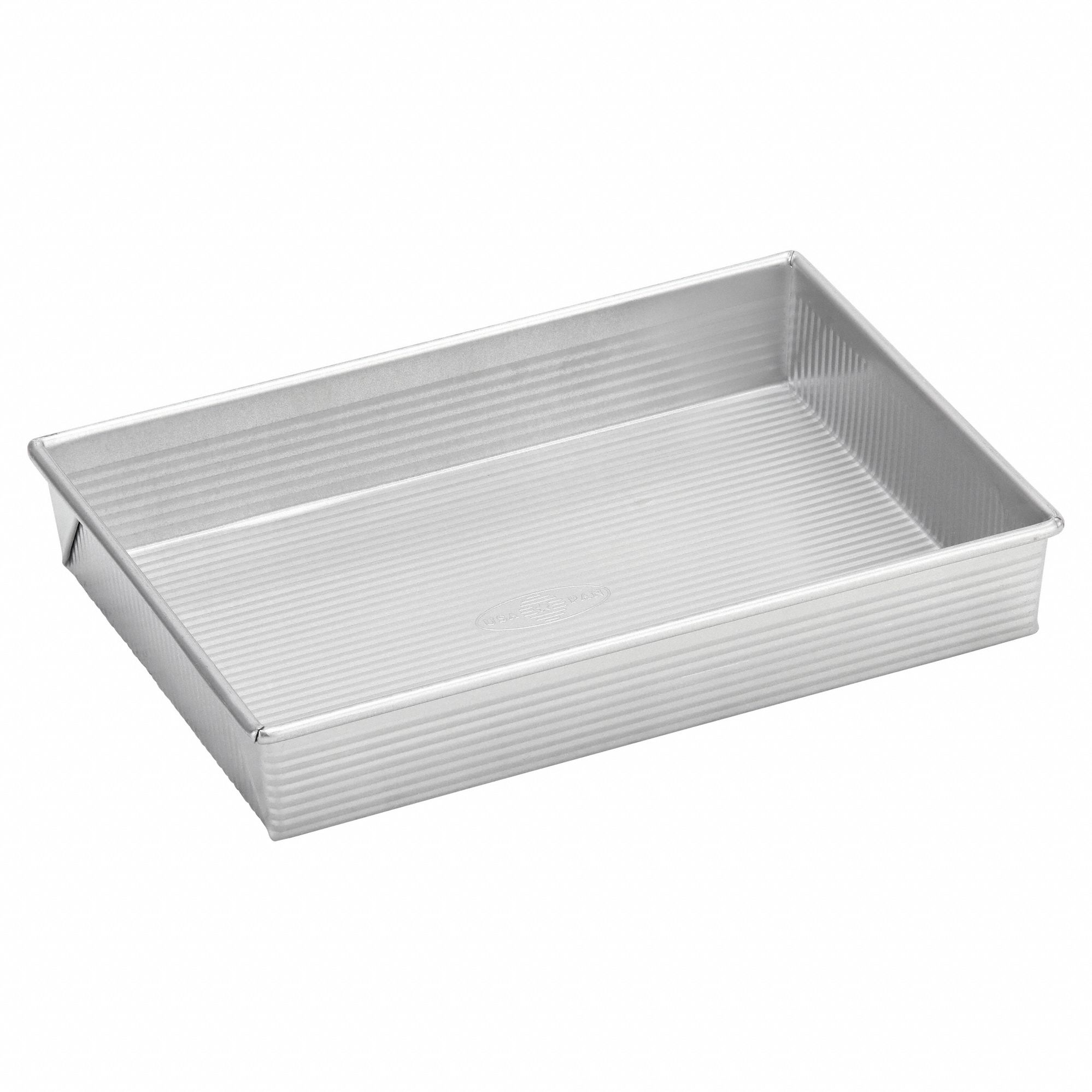 Chicago Metallic 40232 21 x 15 Glazed Aluminized Steel Sheet Cake Pan -  1/4 Wire in Rim