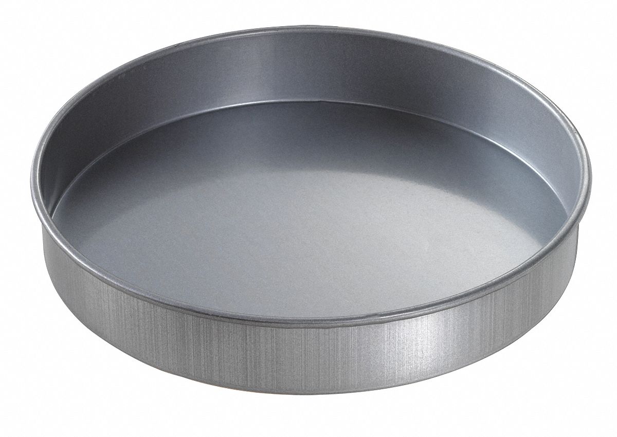 CHICAGO METALLIC Cake Pans, 9 in dia x 1 1/2 in D, Aluminized Steel ...