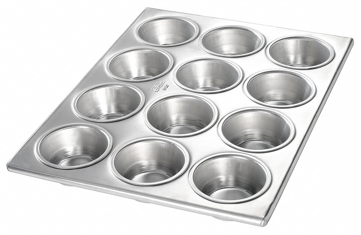 Chicago Metallic 17712 1.25 in. Muffin Pan 12 Cup