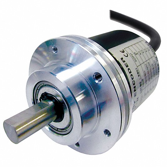 AUTONICS E58SC10-1-2-T-24-CR Rotary Encoder 12-24VDC 1 pulse/1rev NPN open collector output 10mm shaft A,B,Z output phase Axial connector type integrated type