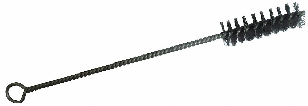 Cepillo de alambre latonado para bujías, 3 filas de alambre, Longitud: 150  mm