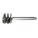 STEEL WIRE BRUSH,1 IN HOLE DIA,PK 4