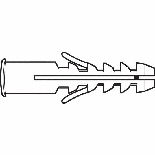 Fabory Flanged Hollow Wall Anchor Polyamide 3 8 In X 2 1 16 In 100 Pk 11m989 U63101 037 0001 Grainger