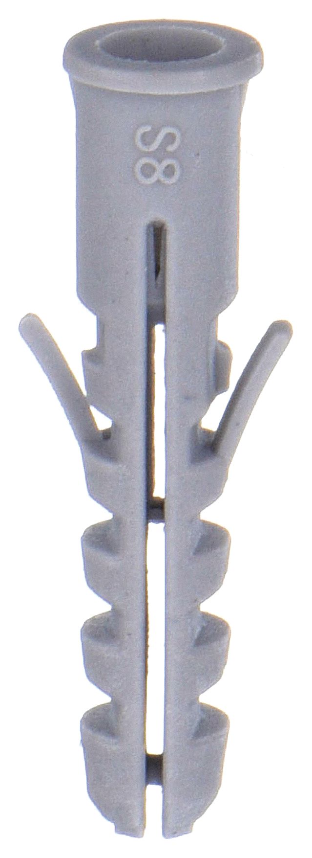 Wall Anchor: 13/32 in Dia, 2 1/16 in Overall Lg, Plastic, Plain, Plastic, Plain, 100 PK