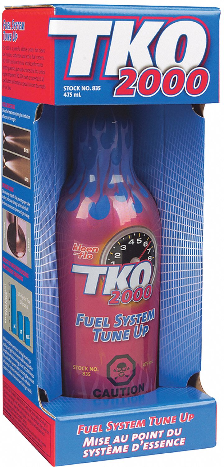 MISE AU POINT DU SYSTEME CARBURANT TKO2000, P/ VEHICULES ESSENCE, 475 ML