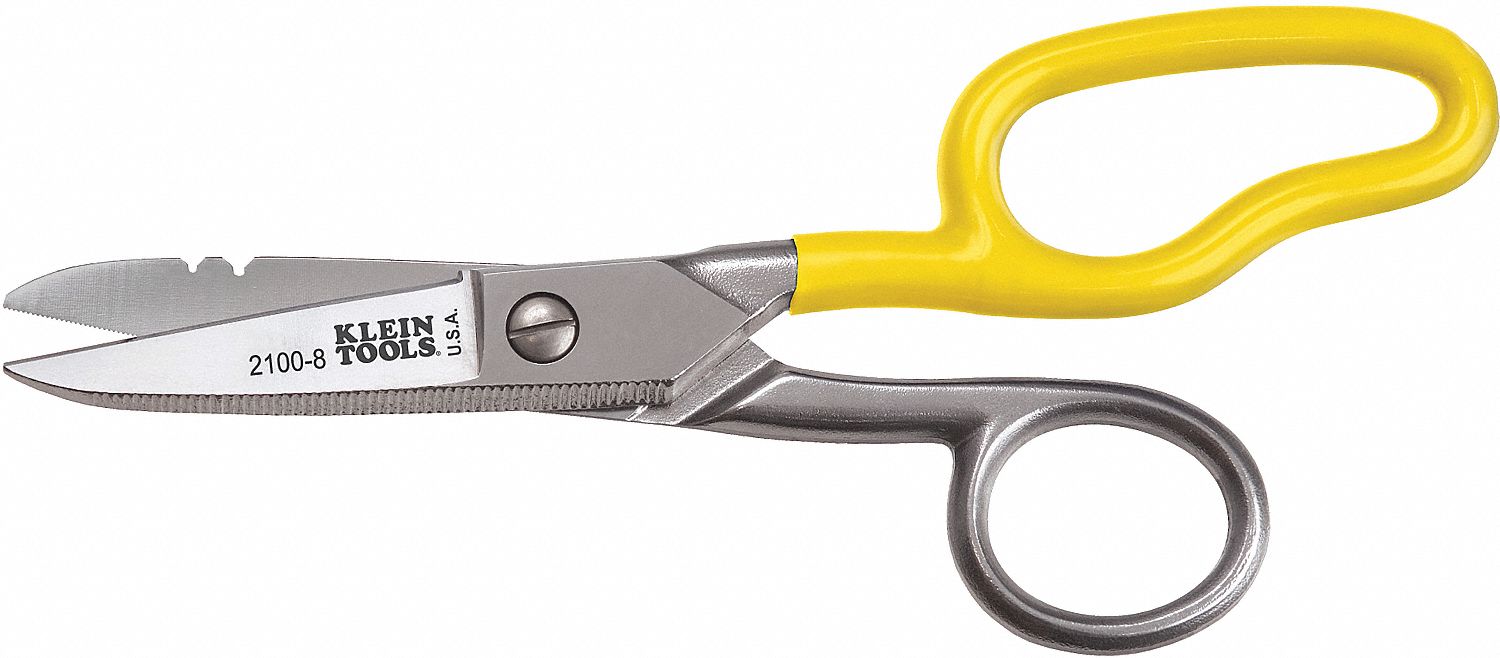 SCISSOR ELECTRICIAN W/NOTCH 8IN