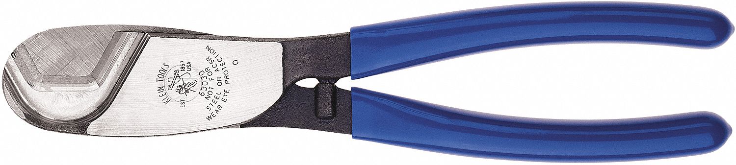 COAXIAL CABLE CUTTER, PLASTIC HANDLE, SHEAR, FOR 1 IN MAX DIA ALUMINUM ELECTRIC CABLE