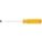 SCREWDRIVER, YELLOW PLASTIC HANDLE, 5/16 IN TIP, SAE, CHROME FINISH, NOT INSULATED, 11 3/16 IN L