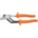 WATER PUMP PLIER, INSULATED, FLAT, GROOVE JOINT, 1¾ IN MAX JAW OPENING, 10¼ IN OVERALL L