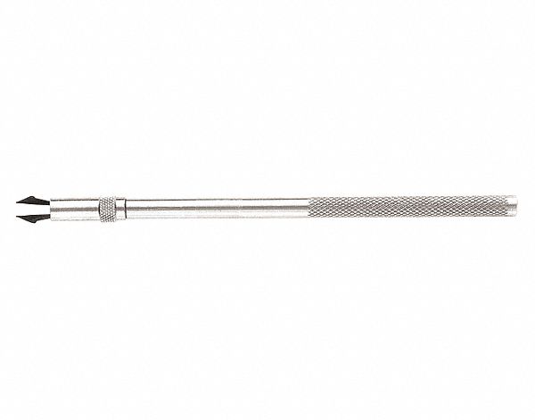 SCREW STARTER, 1/4 IN TIP SIZE, 9 IN OVERALL L, 6 IN SHANK L, KNURLED GRIP