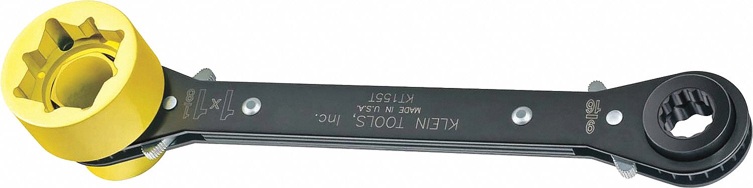 BOX END WRENCH, BLACK OXIDE, 9/16 IN/3/4 IN HEAD SIZE, 9 1/4 IN OVERALL L, STANDARD