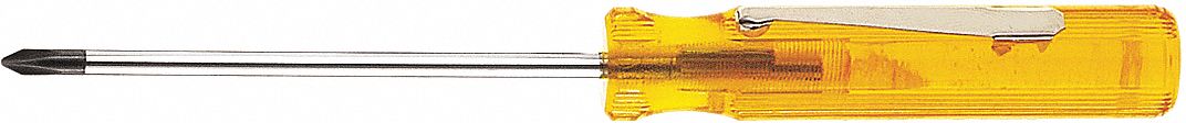 GENERAL PURPOSE PHILLIPS SCREWDRIVER, #0 TIP SIZE, 5 IN OVERALL L, 2 1/2 IN SHANK L