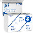 PAPER TOWEL SHEETS, WHITE, 7¾ X 12½ IN SHEET, 175 SHEETS, 1 PLY, 25 PK