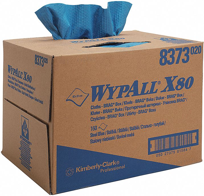 WYPALL WYPALL X80 TOWELS BLUE - Disposable Towels and Dry Wipes ...