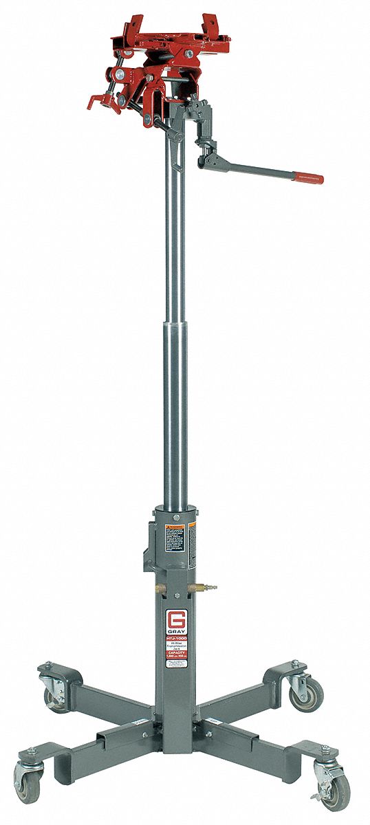 Transmission Jack,  Air/Hydraulic, High-Lift,  1,000 lb Lifting Capacity (Lb.)