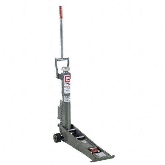 GRAY Forklift Jacks: Forklift Jack, Steel, Manual Handle, Mechanical, 7.72  ton Load Capacity