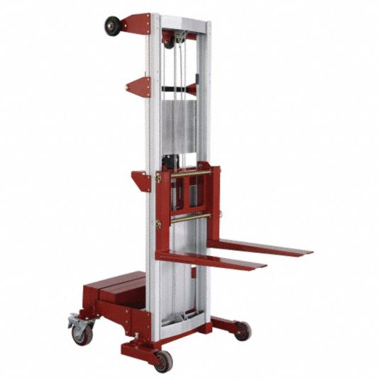 Dayton Manual Lift Manual Push Stacker 500 Lb Load Capacity Lifting