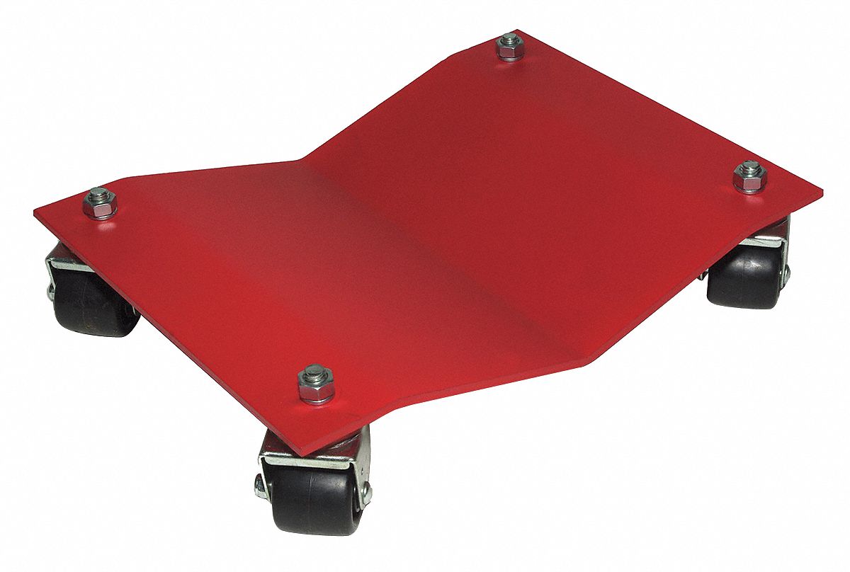 AUTO DOLLY, STANDARD DUTY, 1,500 LB LIFTING CAPACITY, 12 X 16 X 3 IN, 1 11/16 X 2 IN TIRE SIZE