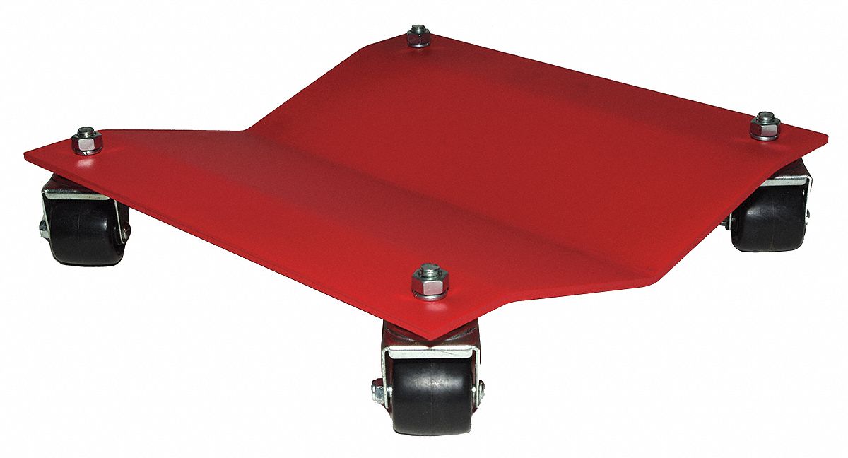AUTO DOLLY, STANDARD DUTY, 1,500 LB LIFTING CAPACITY, 16 X 16 X 3 IN, 1 11/16 X 2 IN TIRE SIZE