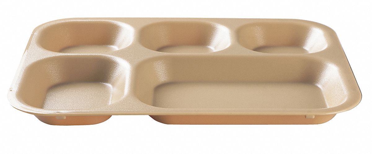Tray w/ Comprtmnts 10-11/16x13-7/8 Beige