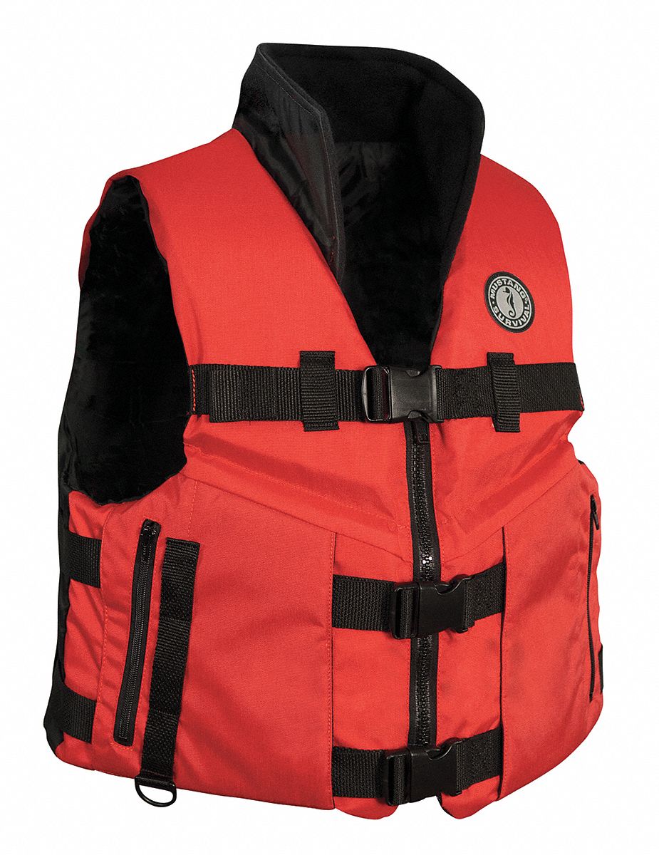 III, Foam, Life Vest,Law Enforcement,Black,XL/Lg - 59ME59