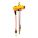 AIR HOIST, HOOK MOUNT, LD CAP 0.25 TON, 10 FT LIFT/6 FT PUSH BUTTON, 25 FPM, YELLOW