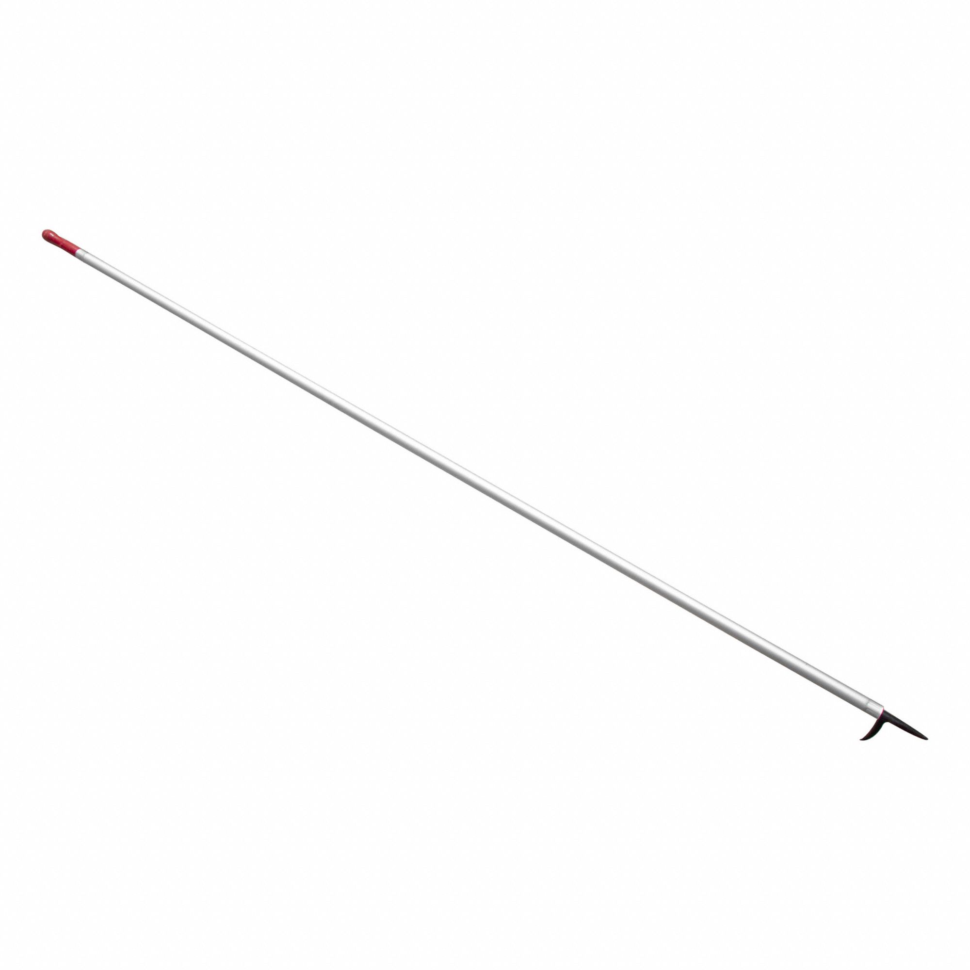 KEYSTONE STRAIGHT PIKE POLE & HOOK, 8 FT, ANODIZED CARBON STEEL