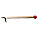 STRAIGHT PIKE POLE & HOOK W KNOB, 12 FT, ANODIZED CARBON STEEL