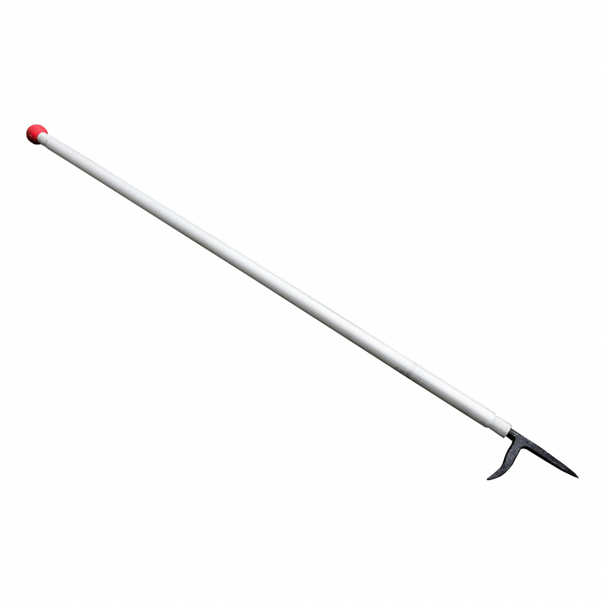KEYSTONE STRAIGHT PIKE POLE & HOOK W KNOB, 8 FT, ANODIZED CARBON