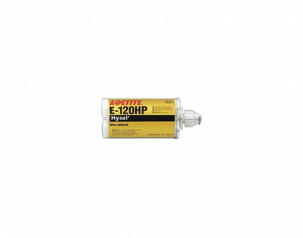 EPOXY ADHESIVE, DUAL-CARTRIDGE, E-120HP, SHEAR-STRENGTH, 24HR CURE, MIX RATIO 2:1, AMBER, 200 ML