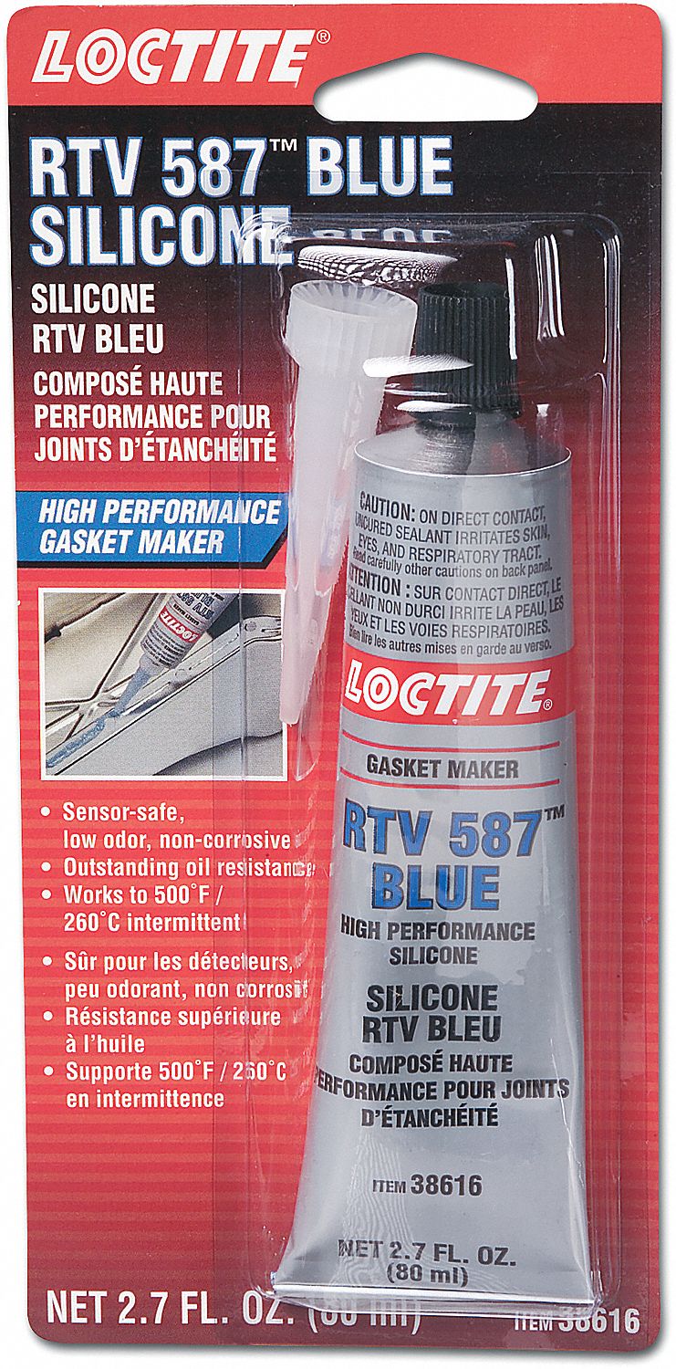 ADHESIVE SEALANT, BLUE, SILICONE, SI 587, 80 ML