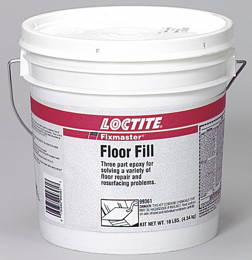 EPOXY FLOOR FILL KIT, FIXMASTER PC 9416, 3 COMPONENT, CORR/CHEM-RESIST, 24 HR CURE, GREY, 10LB