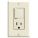 SWITCH SINGLE POLE/RECEPTACLE IVORY