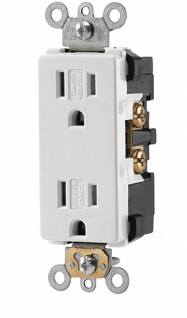 RECEPTACLE TR DUP DECORA 15A IVORY