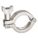 HEAVY DUTY CLAMP: 304 STAINLESS STEEL, 1½ IN COMPATIBLE TUBE SIZE, WING NUT