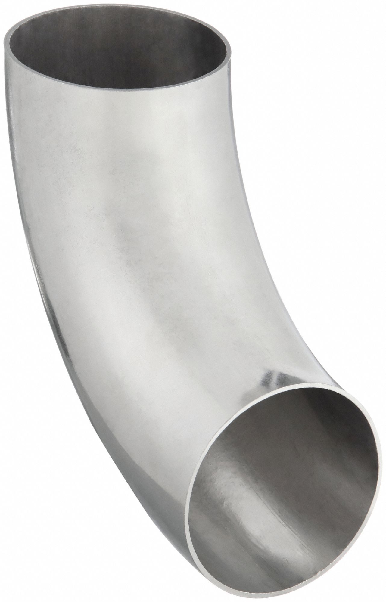 Sanitary Fitting Elbow: 2 1/2 in OD x 2 1/2 in OD Size, Weld, Stainless Steel