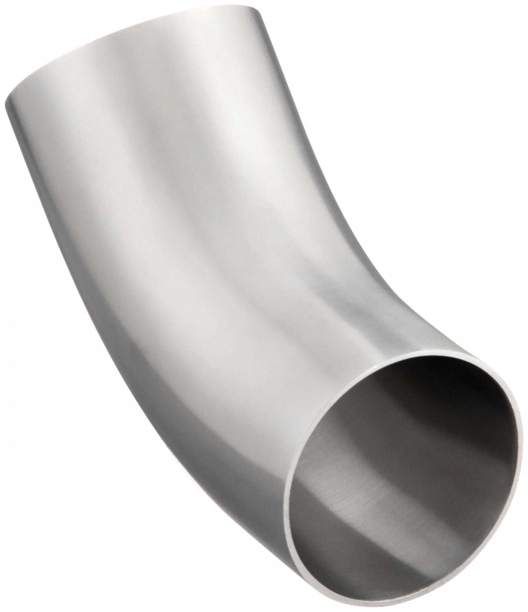 Sanitary Fitting Elbow: 1 1/2 in OD x 1 1/2 in OD Size, Weld, Stainless Steel