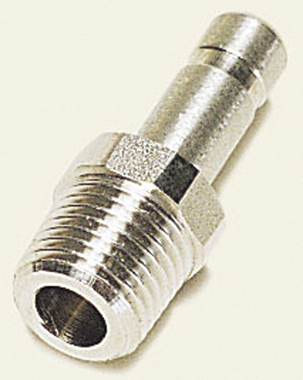 STUD FITTING, TUBE X MALE NPT, 4 MM X 1/8 IN TUBE SIZE, 290 PSI, 316L STAINLESS STEEL