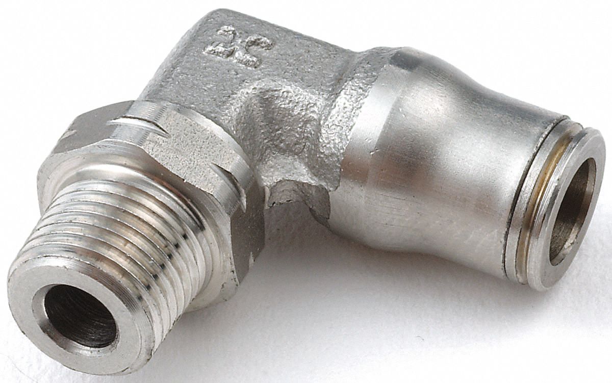 ELBOW COMPACT MALE SS 8 MM ODX1/8 B