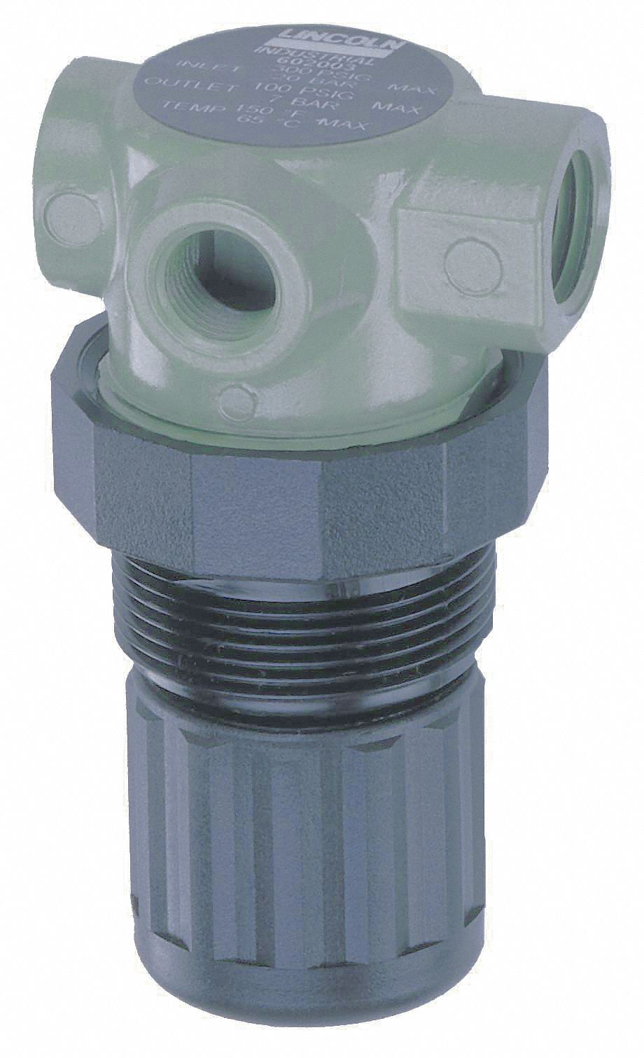 AIR REGULATOR, MINI, 300 PSI, 150 ° F, 1/4 IN NPTF, 2.91 IN H, ALUMINUM