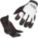 GLOVES, WHITE/BLACK, L, COWHIDE, HOOK-AND-LOOP CUFF