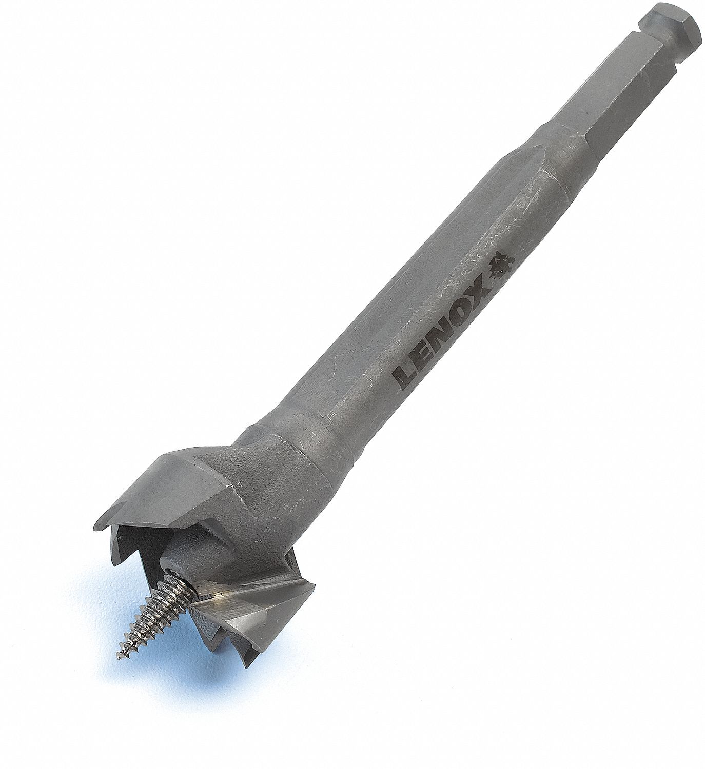 SELF-FEED BIT, 7 X 1 1/4 IN, 1/2 IN SHANK, 1/2 IN PIPE ENTRANCE, 1 IN TUBE ENTRANCE, BI-METAL