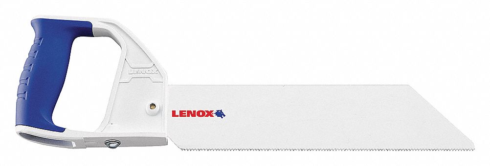 PVC/ABS SAW, DIE CAST ALUMINUM, BLUE ERGONOMIC RUBBER HANDLE, FOR PLASTIC, PVC, NON-SPARKING, 16 IN L