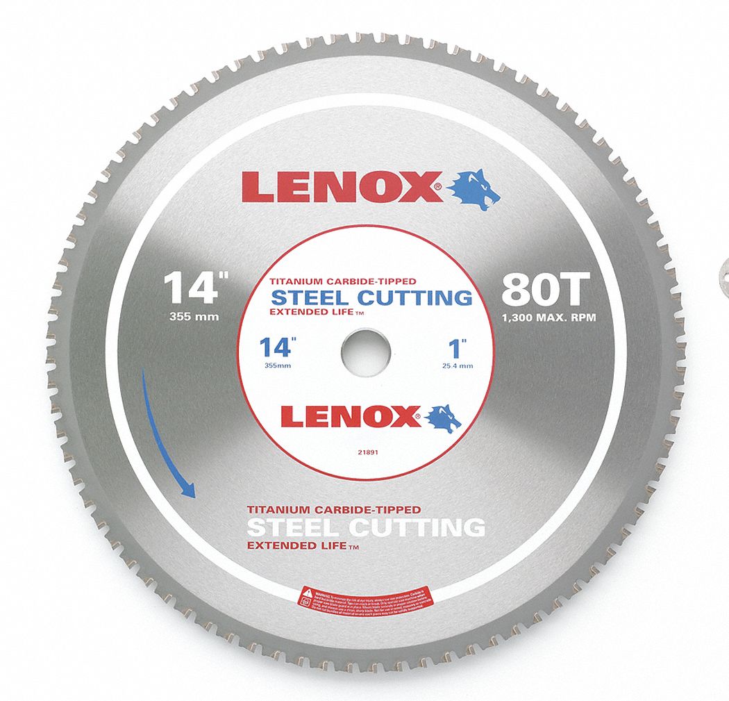 LENOX CIRCULAR SAW BLADE, TITANIUM CARBIDE, 10 IN DIA, 52, ⅝ IN, 5200 RPM,  MODIFIED TRIPLE Circular Saw Blades LNX21886 21886ST100052CT  Grainger, Canada