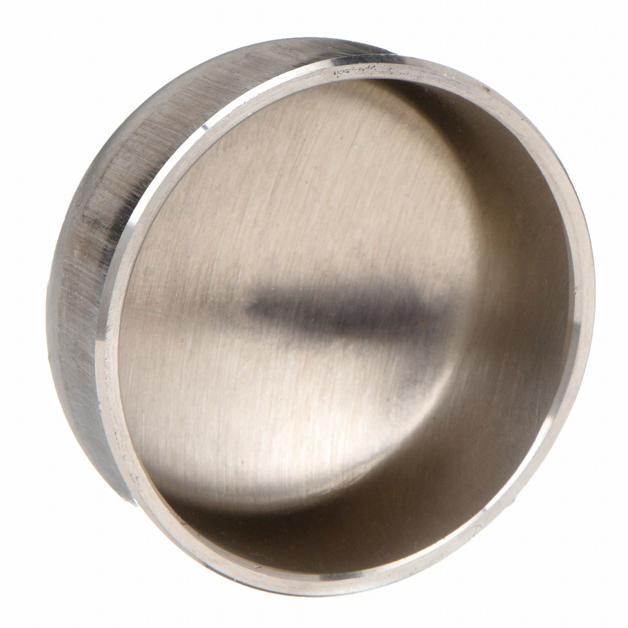 GRAINGER APPROVED T304 Stainless Steel Dome Cap, Butt Weld Connection