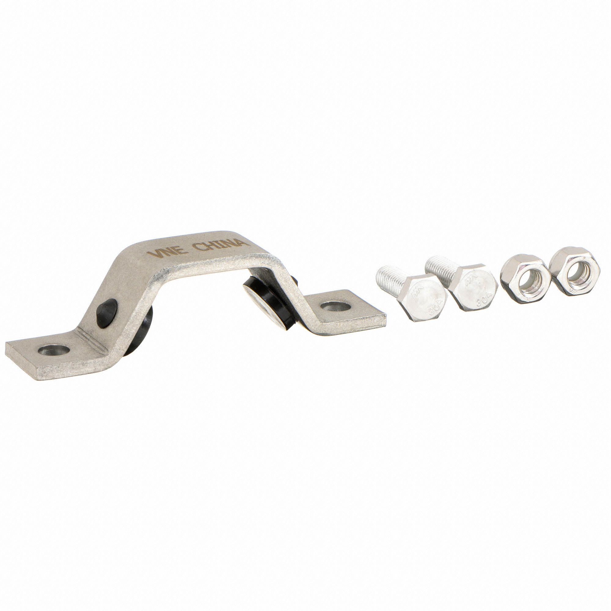 GRAINGER APPROVED Hex Hanger with Grommets, T304 Stainless Steel/Alcryn