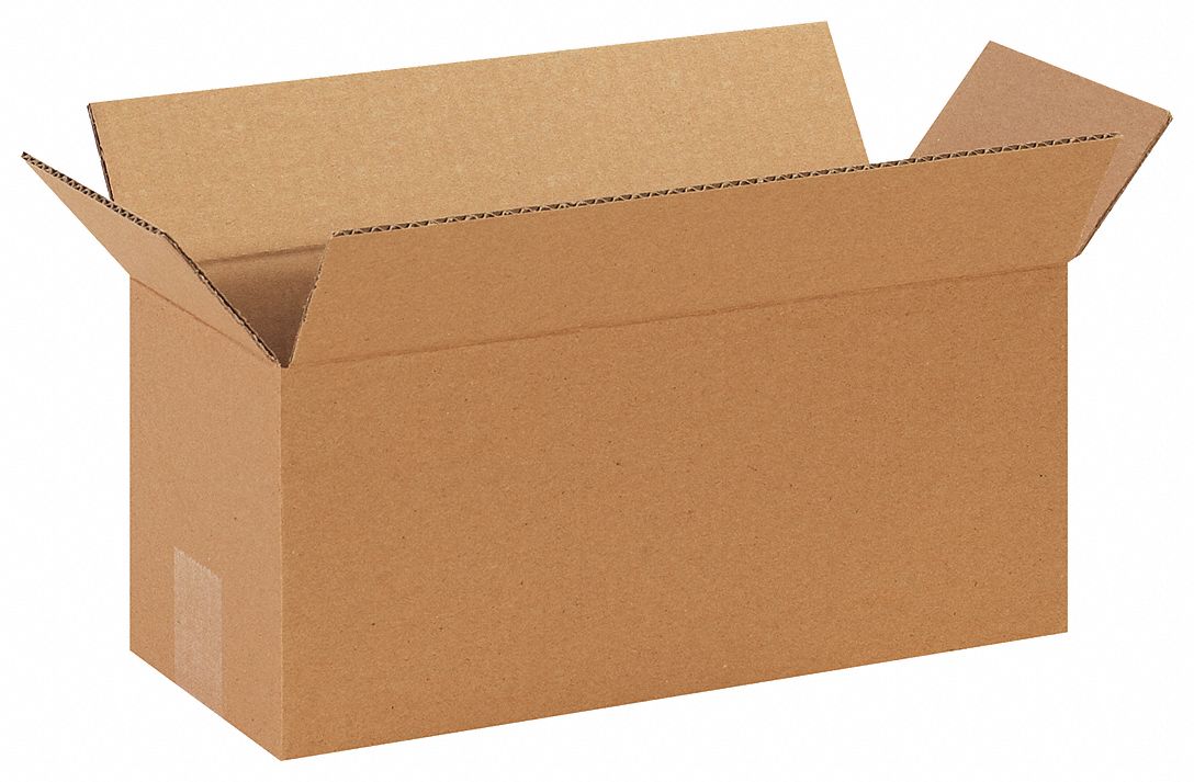 GRAINGER APPROVED Shipping Box, Long, Single Wall, 14x6x6 in Inside ...