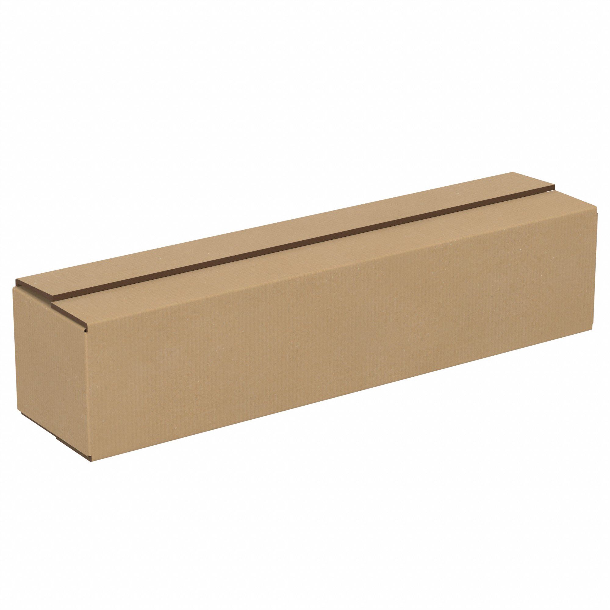 Shipping Box: 20 in Inside Lg, 4 in Inside Wd, 4 in Inside Ht, 32 ECT - Long, Single Wall