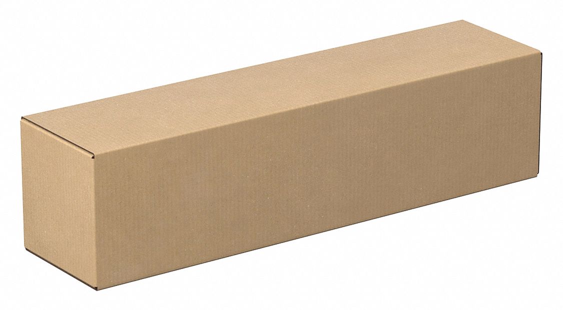 Shipping Box: 24 in Inside Lg, 6 in Inside Wd, 6 in Inside Ht, 32 ECT - Long, Single Wall