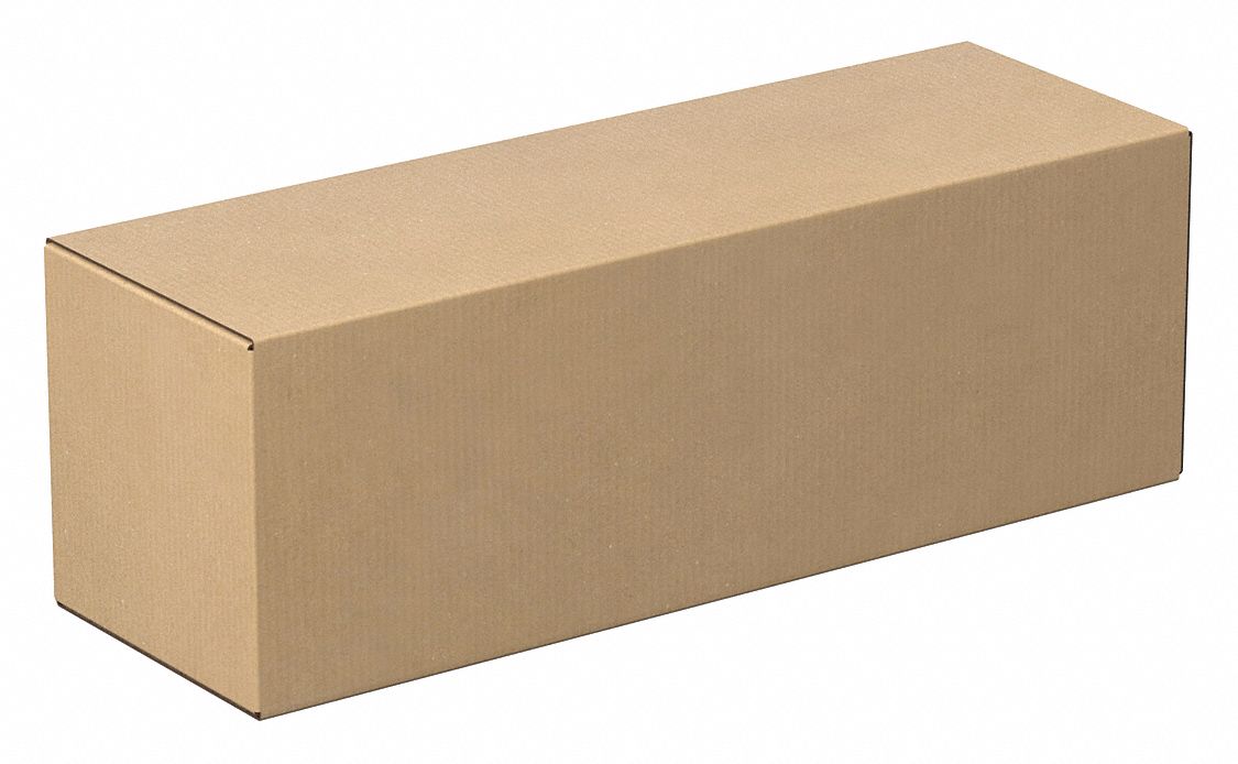 Shipping Box: 24 in Inside Lg, 8 in Inside Wd, 8 in Inside Ht, 32 ECT - Long, Single Wall